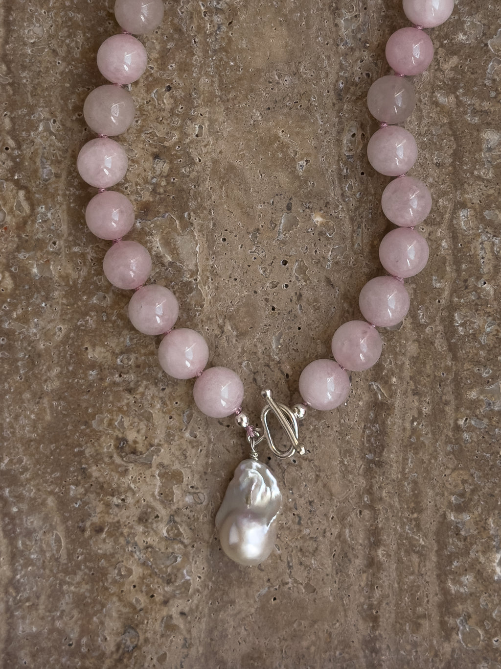 Rosie Necklace – Rose Quartz