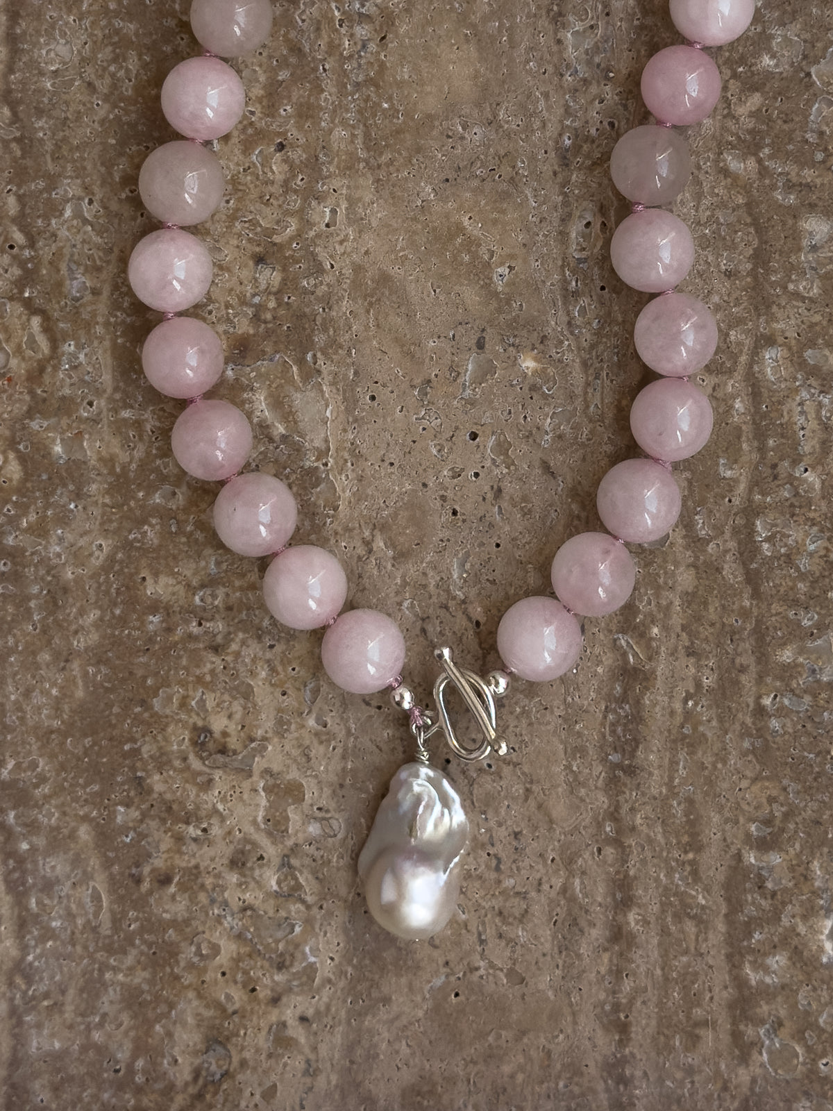 Rosie Necklace – Rose Quartz