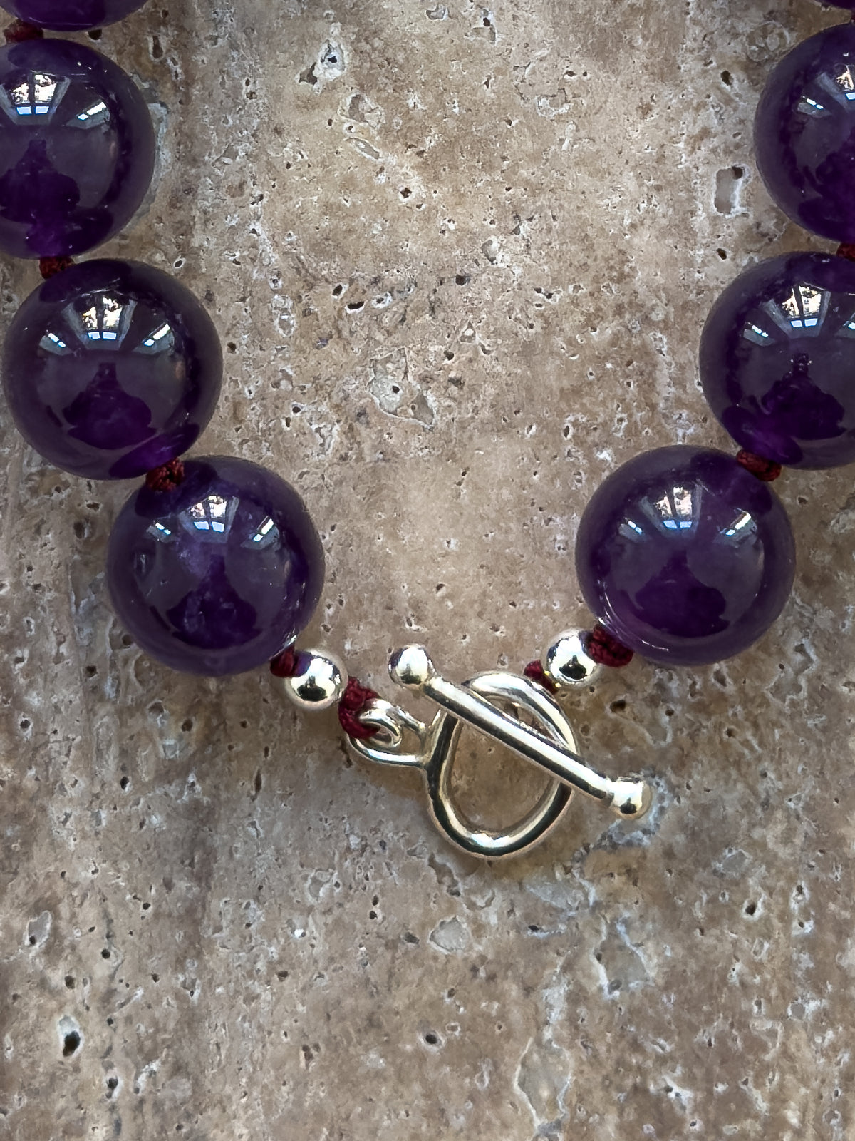 Lily Bracelet – Amethyst & Sterling Silver