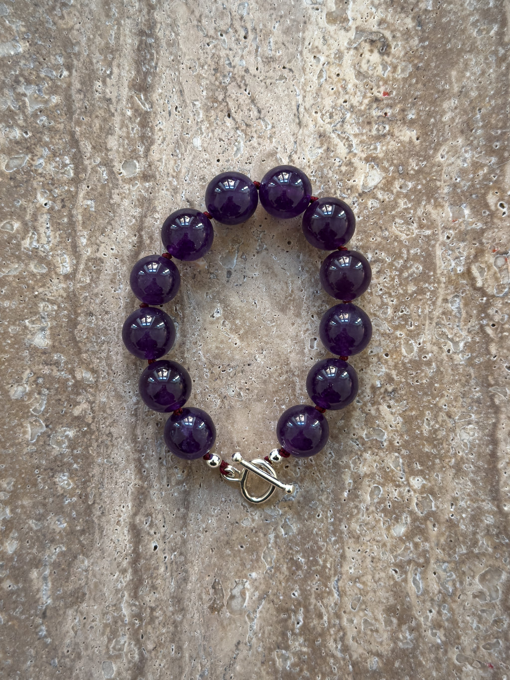 Lily amethyst sterling silver bracelet – SAKRI