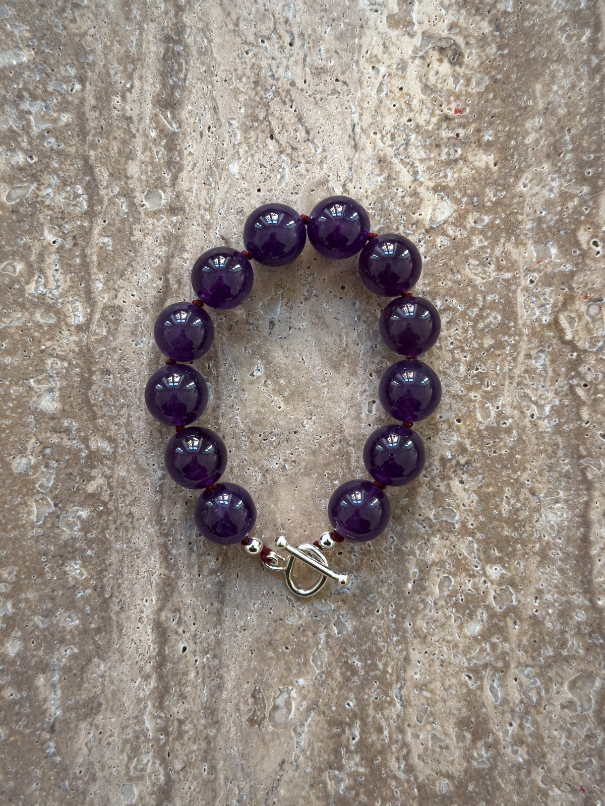 Lily amethyst sterling silver bracelet – SAKRI
