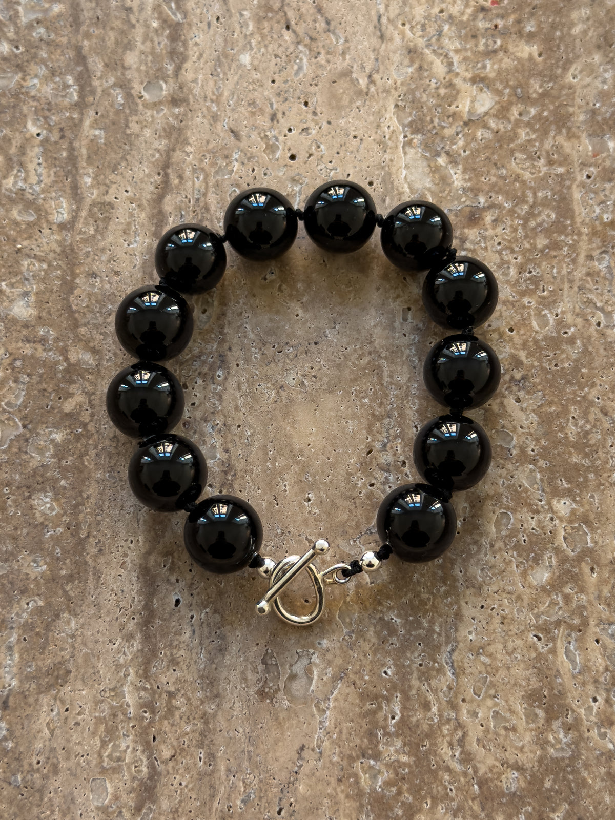 Maggie black onyx sterling silver bracelet – SAKRI