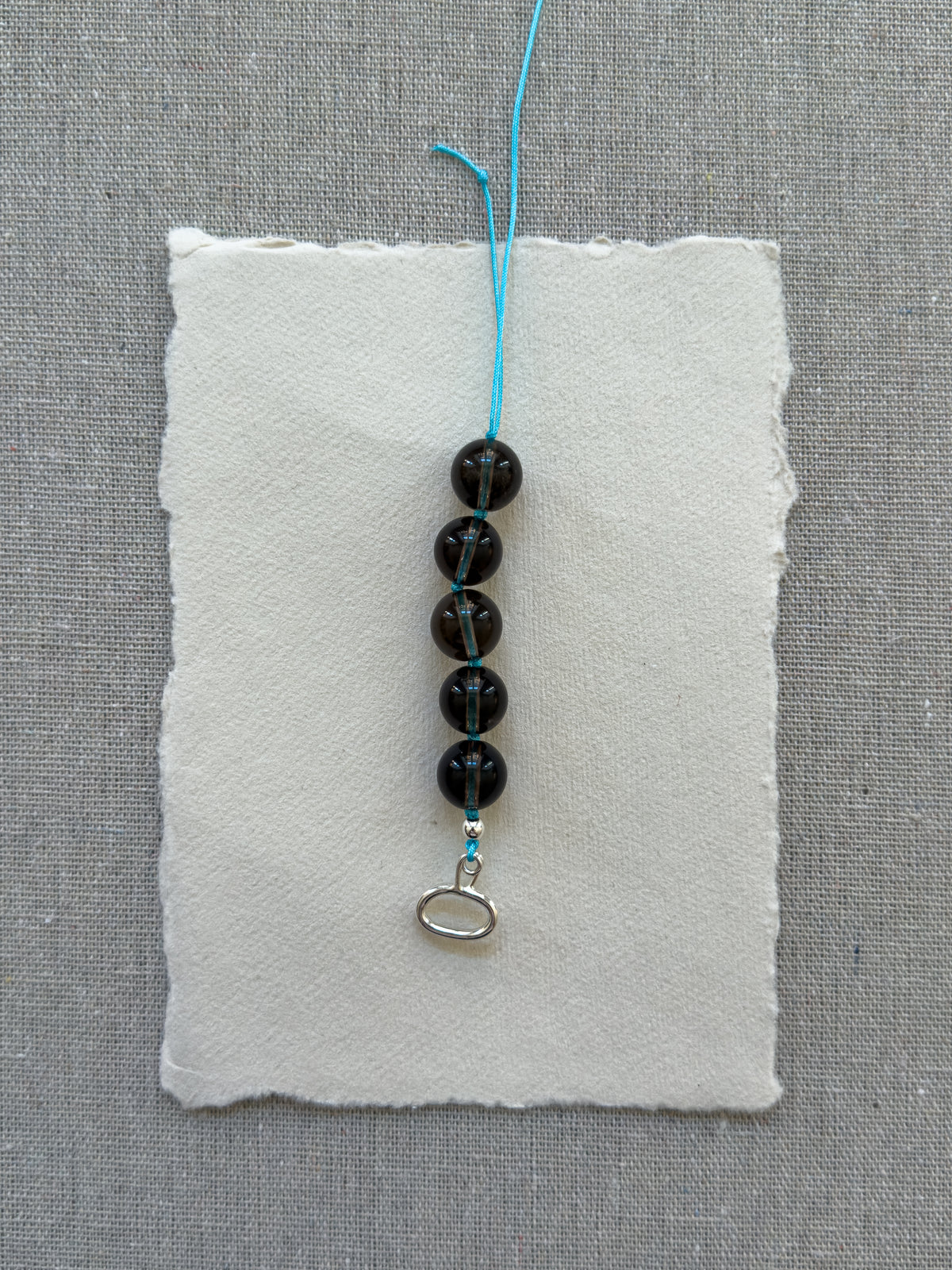 Rocky Necklace – Smoky Quartz & Freshwater Pearl