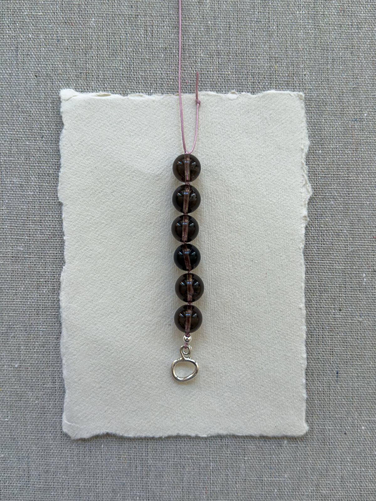 Rocky Necklace – Smoky Quartz & Freshwater Pearl