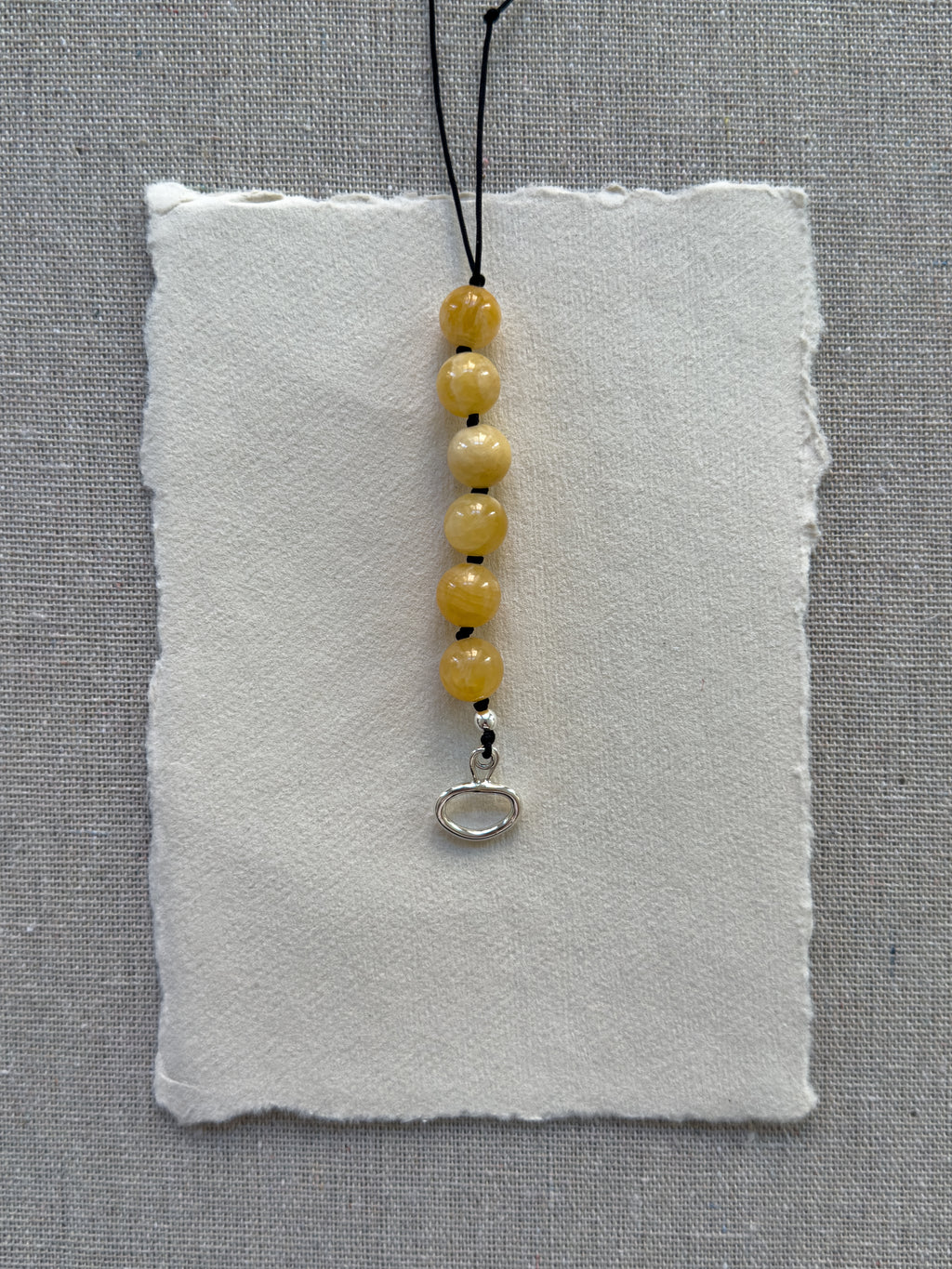 Sonni Necklace – Yellow Jade & Freshwater Pearl