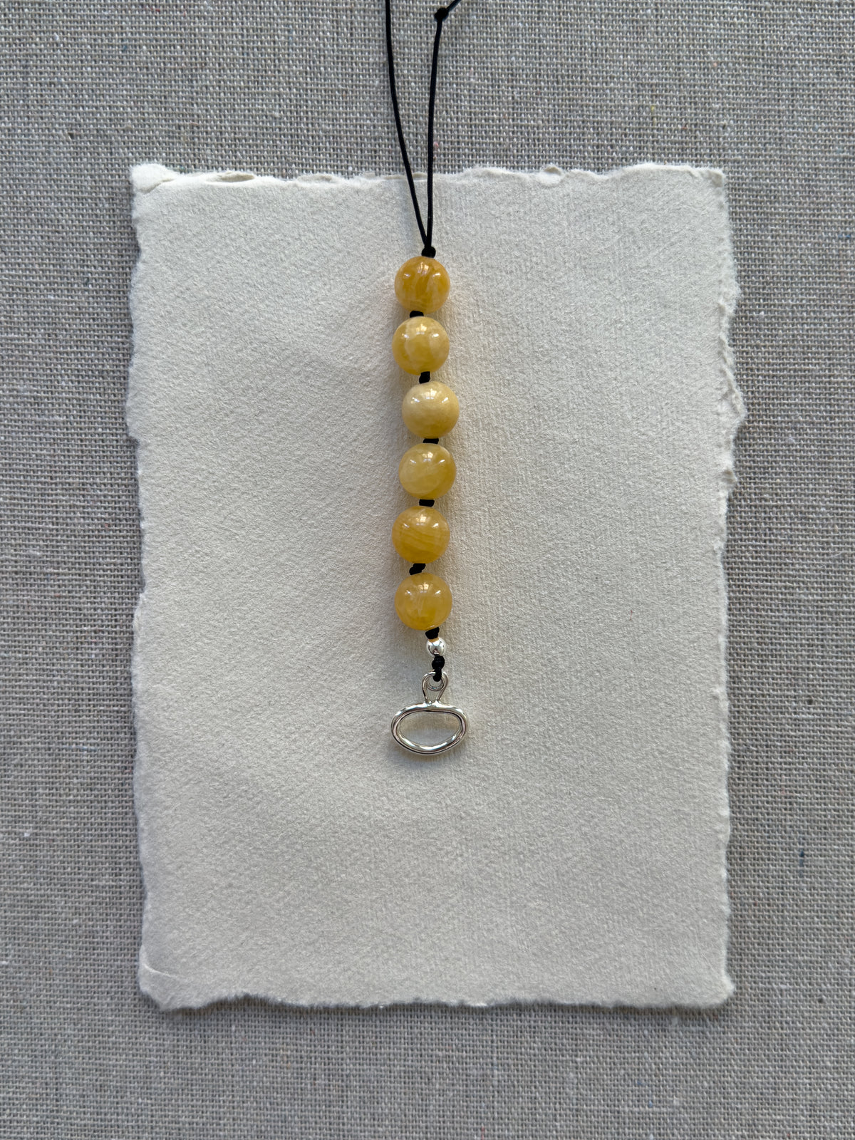 Sonni Necklace – Yellow Jade & Freshwater Pearl