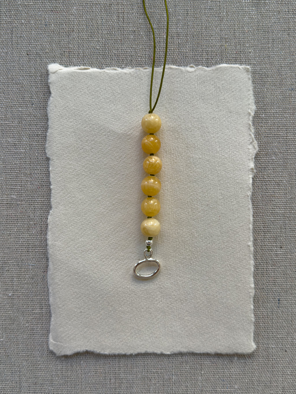 Sonni Necklace – Yellow Jade & Freshwater Pearl