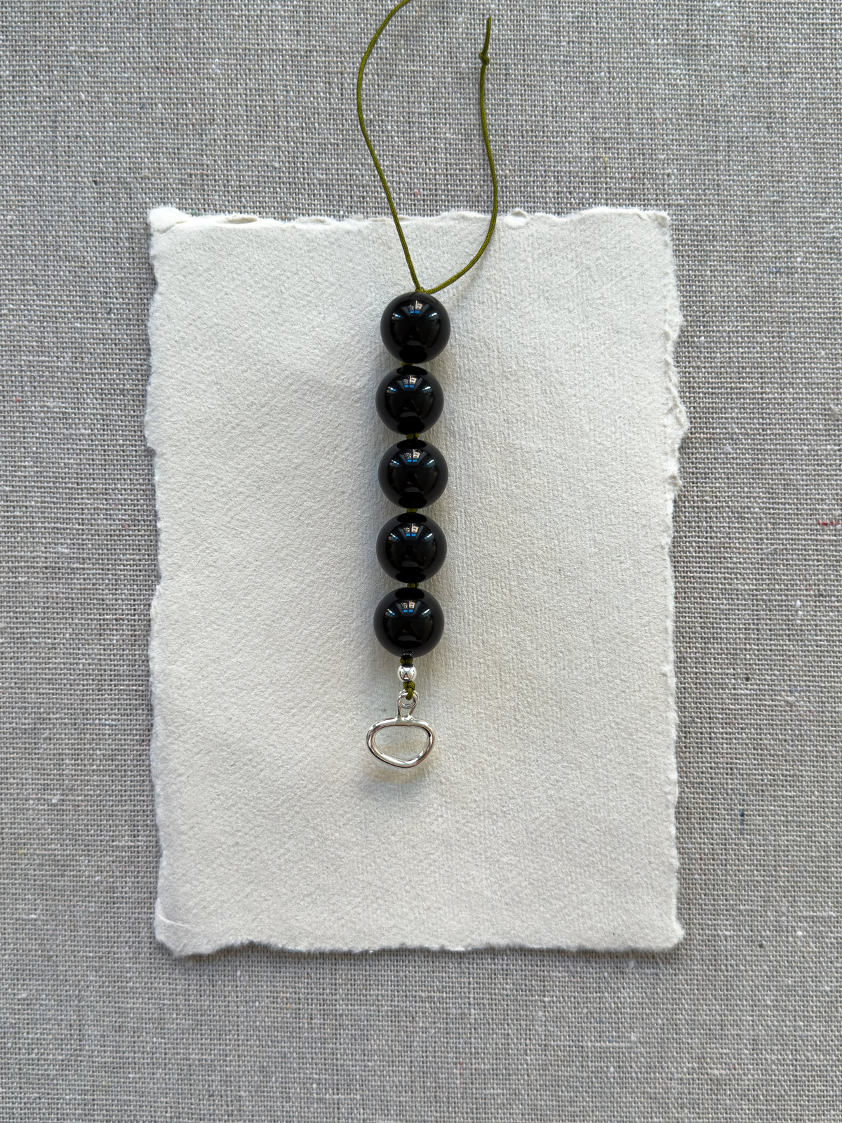 Maggie Necklace – Black Onyx & Freshwater Pearl