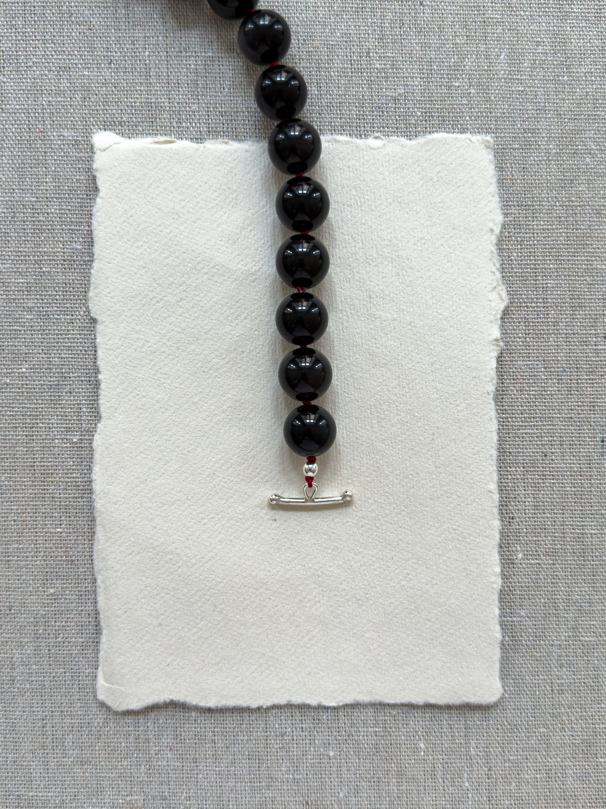 Maggie Bracelet – Black Onyx & Sterling Silver