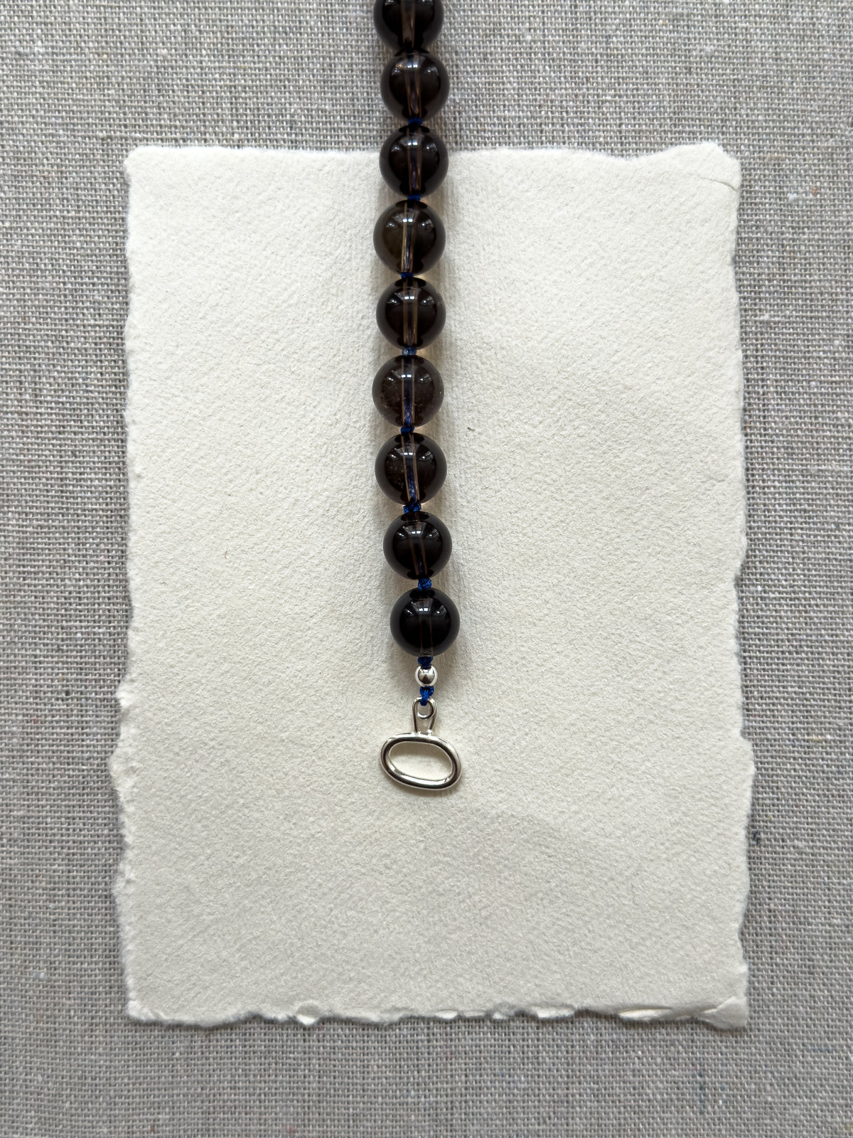 Rocky Necklace – Smoky Quartz & Freshwater Pearl