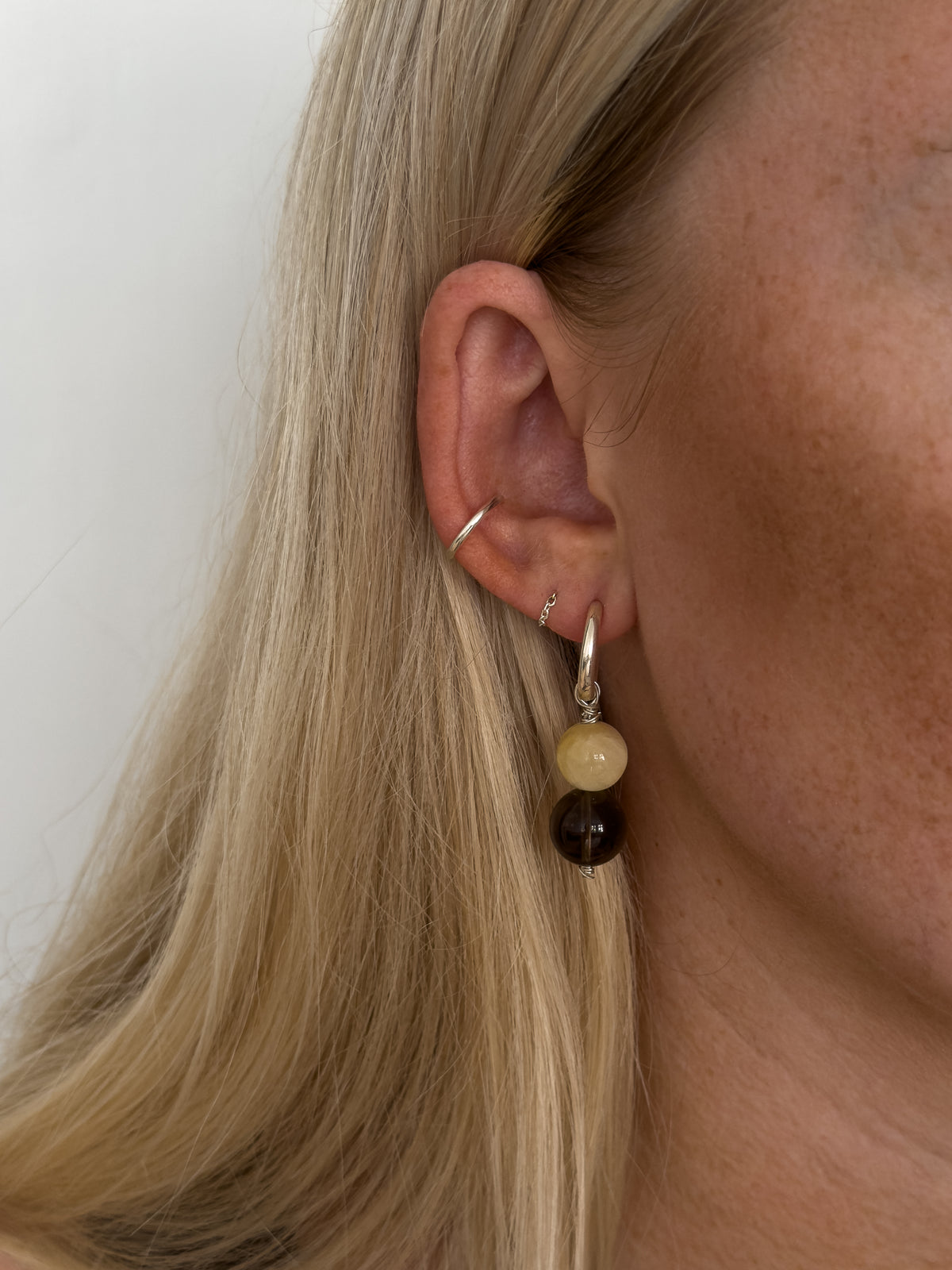 Hazel Knots – Yellow Jade & Smoky Quartz