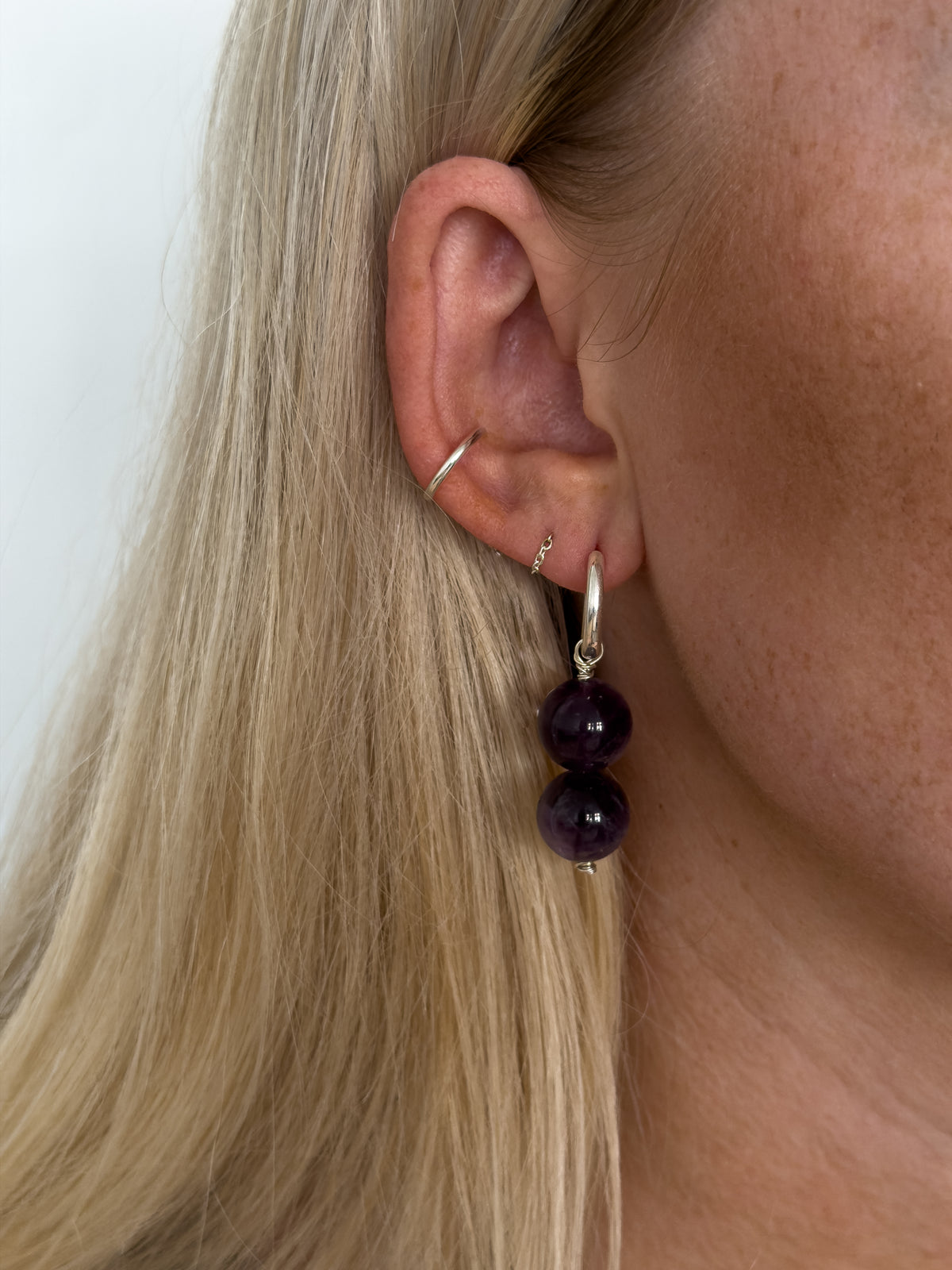 Lily Knots – Amethyst & Sterling Silver