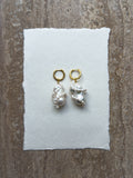 Bianca baroque freshwater pearl hoop earrings – SAKRI