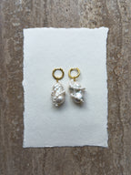 Bianca baroque freshwater pearl hoop earrings – SAKRI