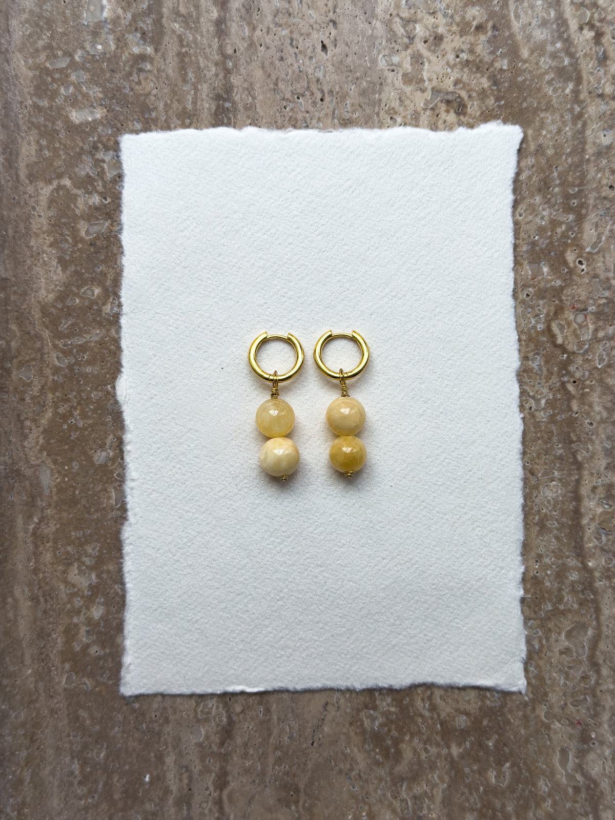 Sonni Knots – Yellow Jade & Sterling Silver