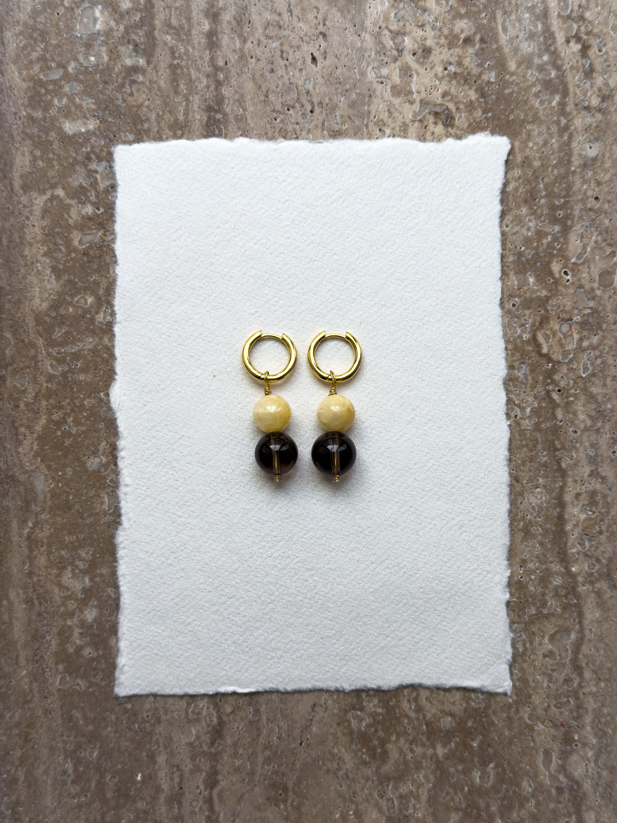 Bee Knots – Black Onyx & Yellow Jade