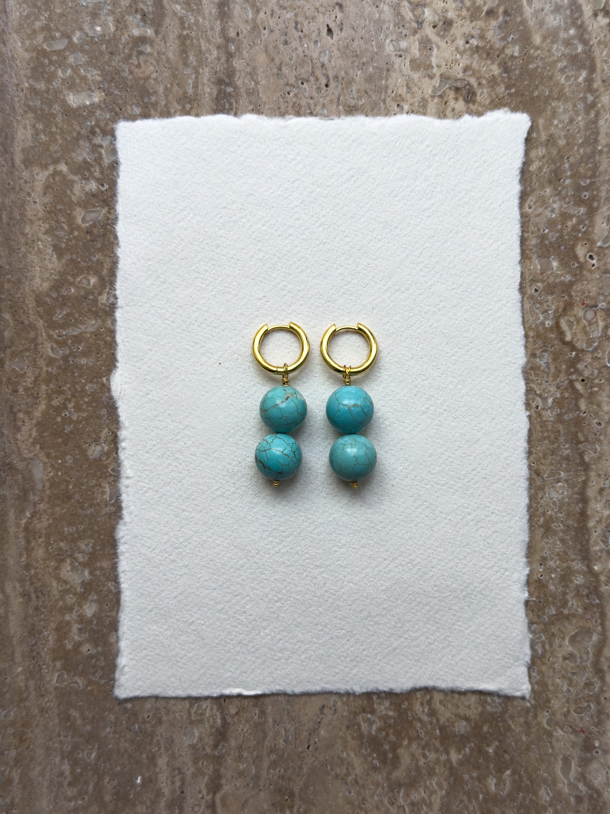 Tammy Knots – Turquoise Howlite & Sterling Silver