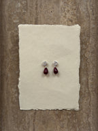 Wish Earrings - Red Jade