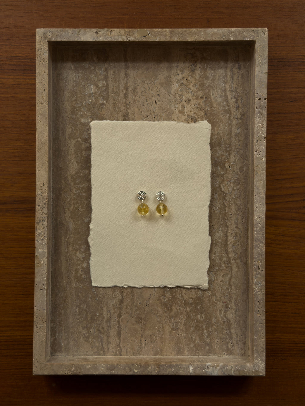 Wish Earrings - Citrine