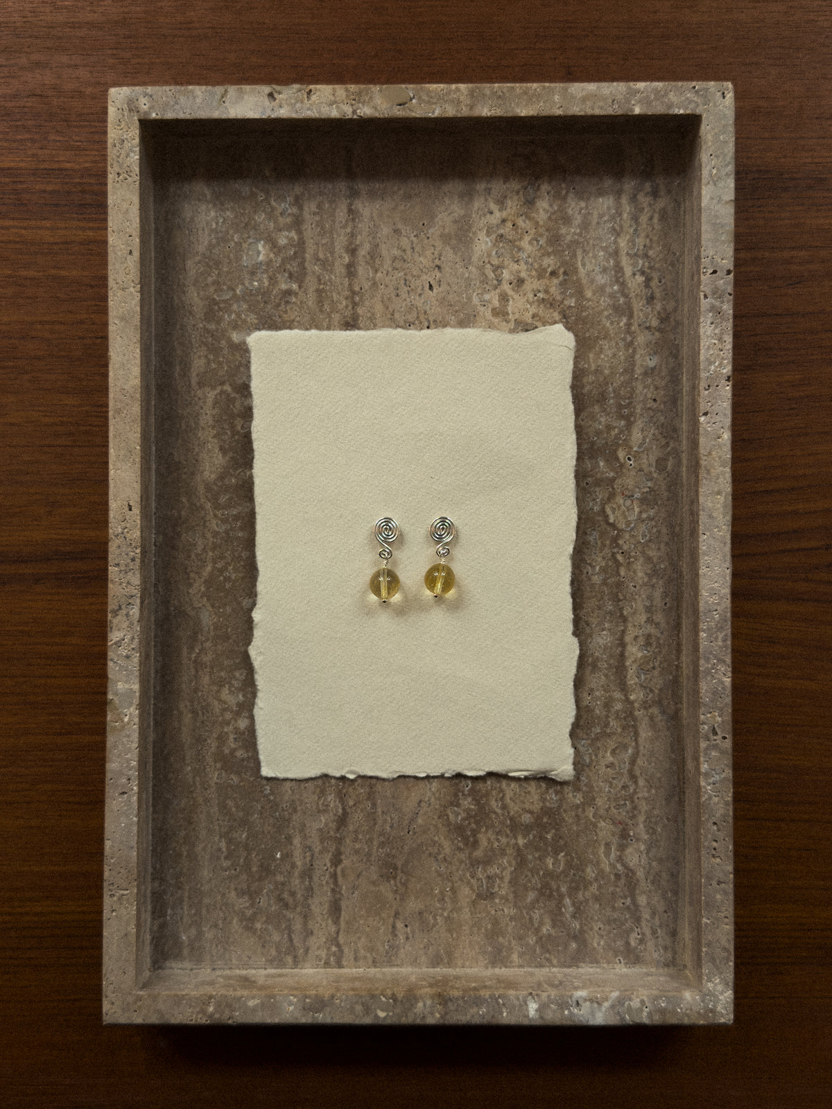 Spell Earrings - Large Citrine