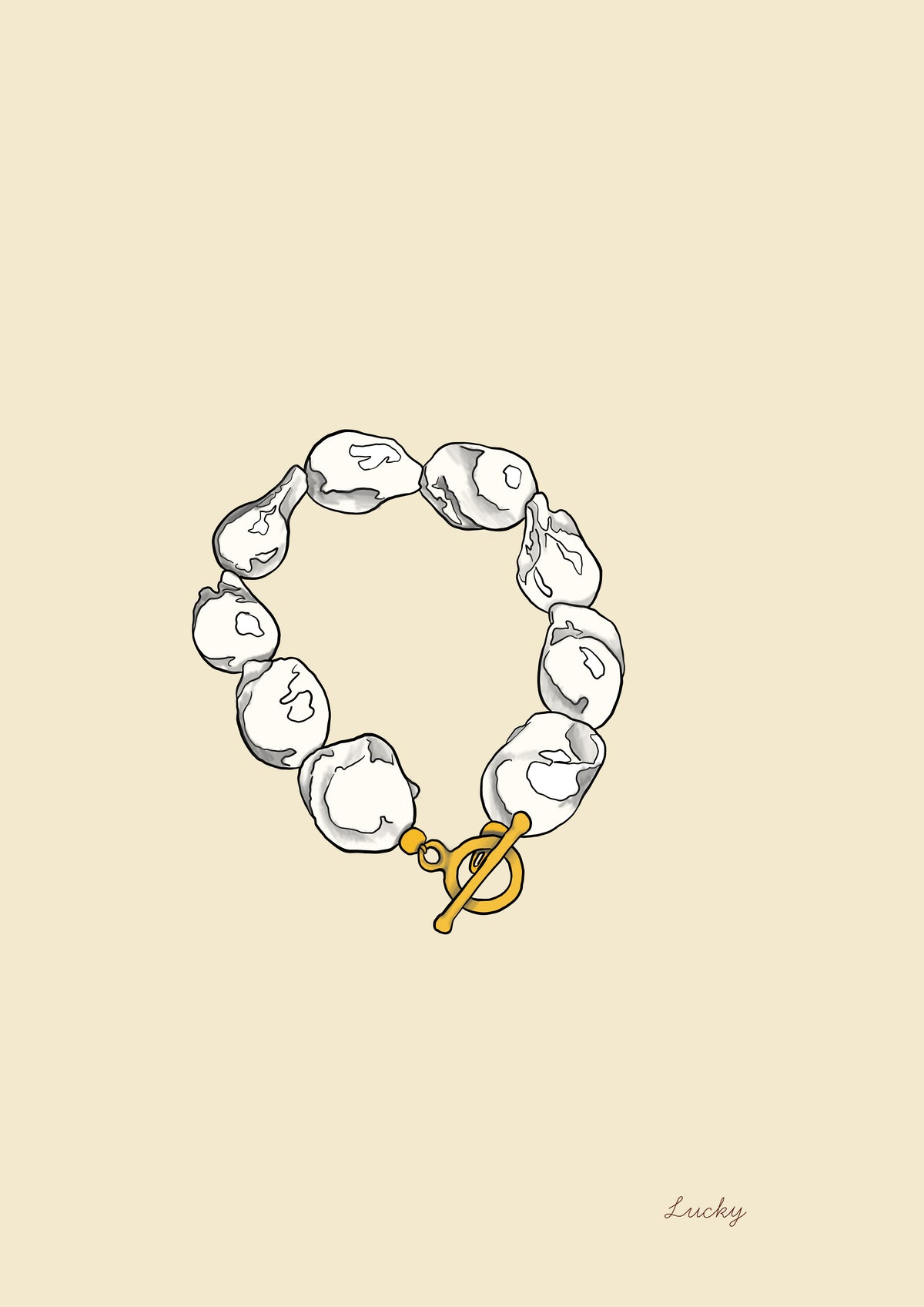 Lucky Bracelet – Baroque Freshwater Pearl