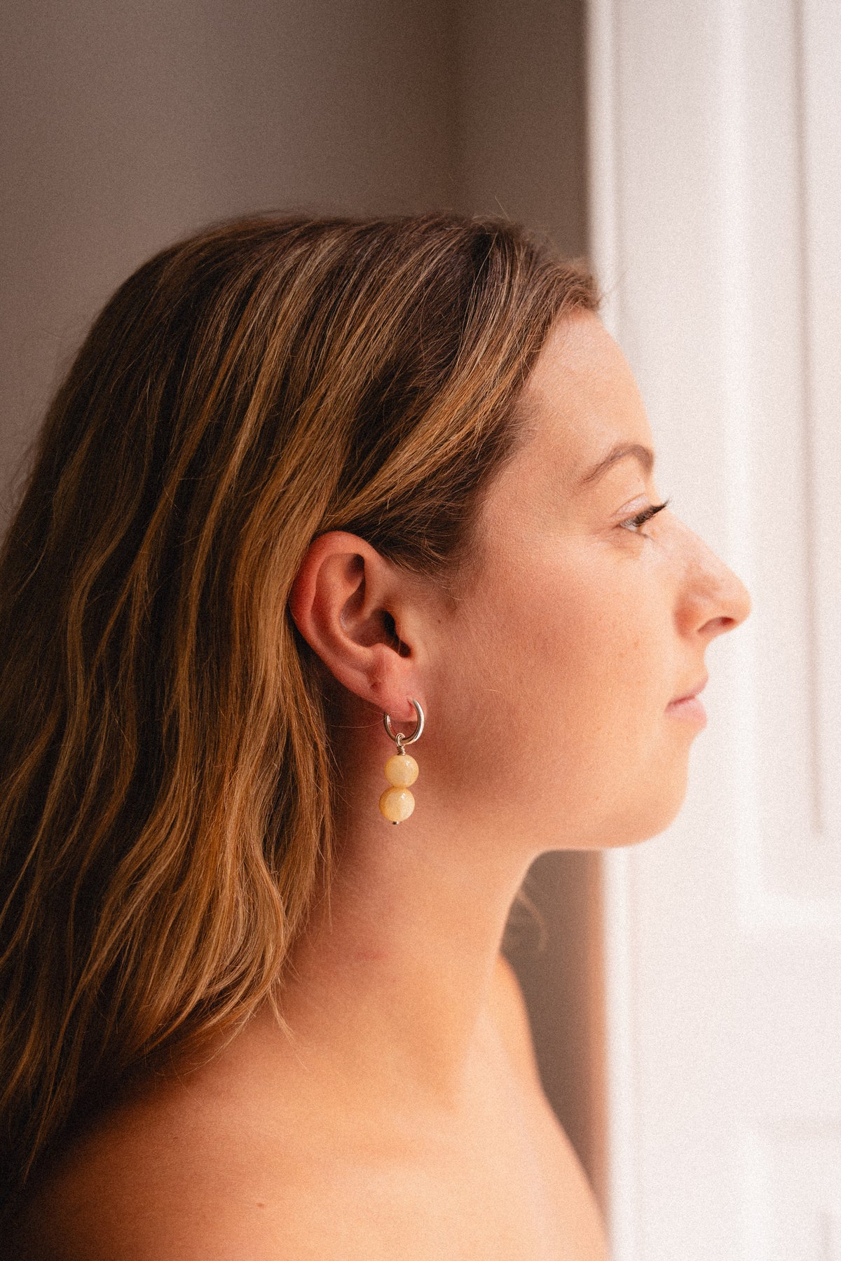 Sonni Knots – Yellow Jade & Sterling Silver