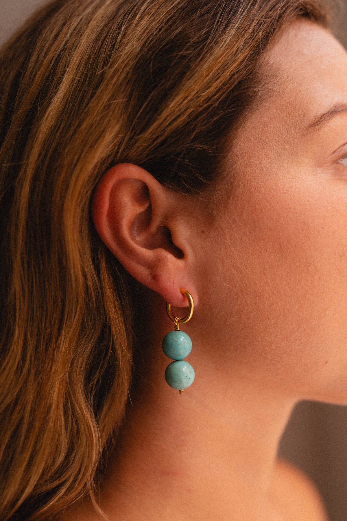 Tammy Knots – Turquoise Howlite & Sterling Silver