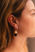 Bee Knots – Black Onyx & Yellow Jade