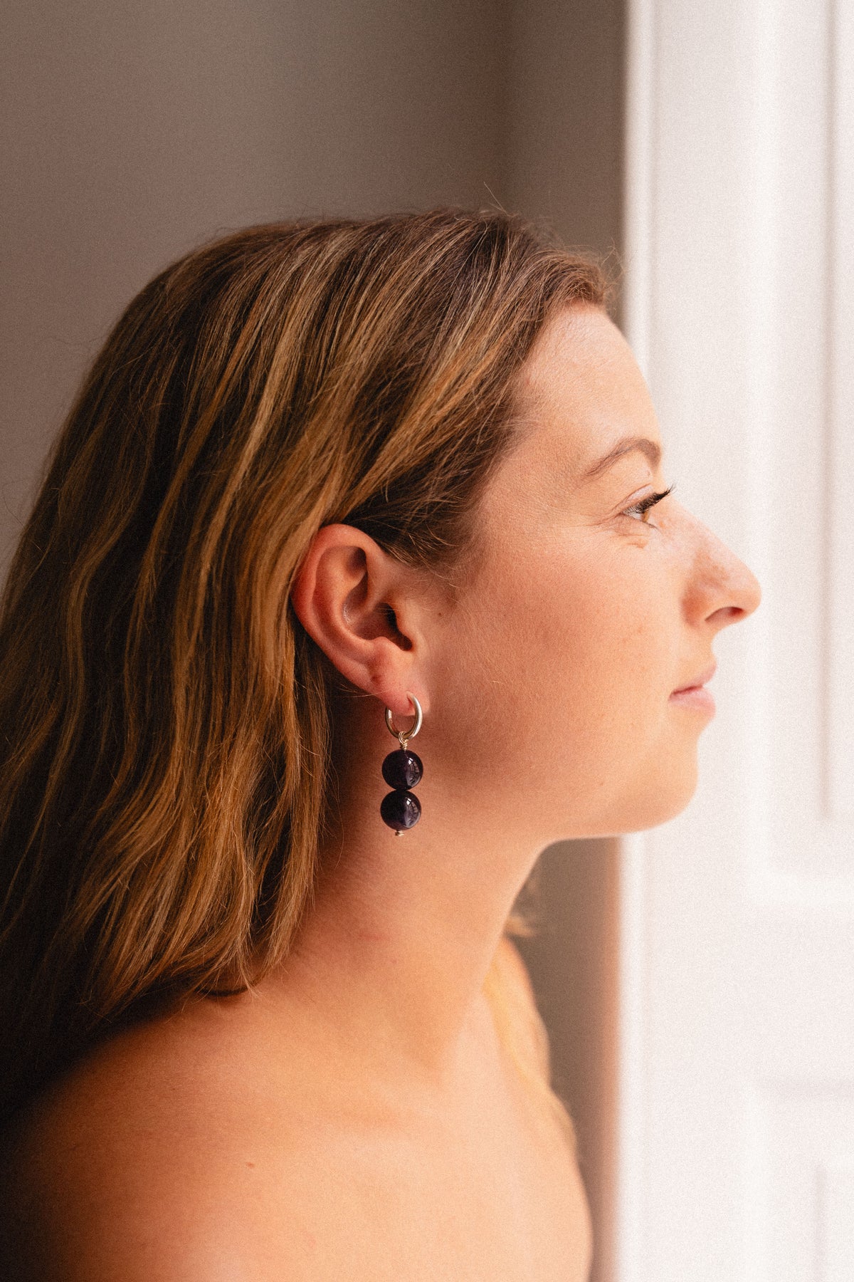 Lily Knots – Amethyst & Sterling Silver
