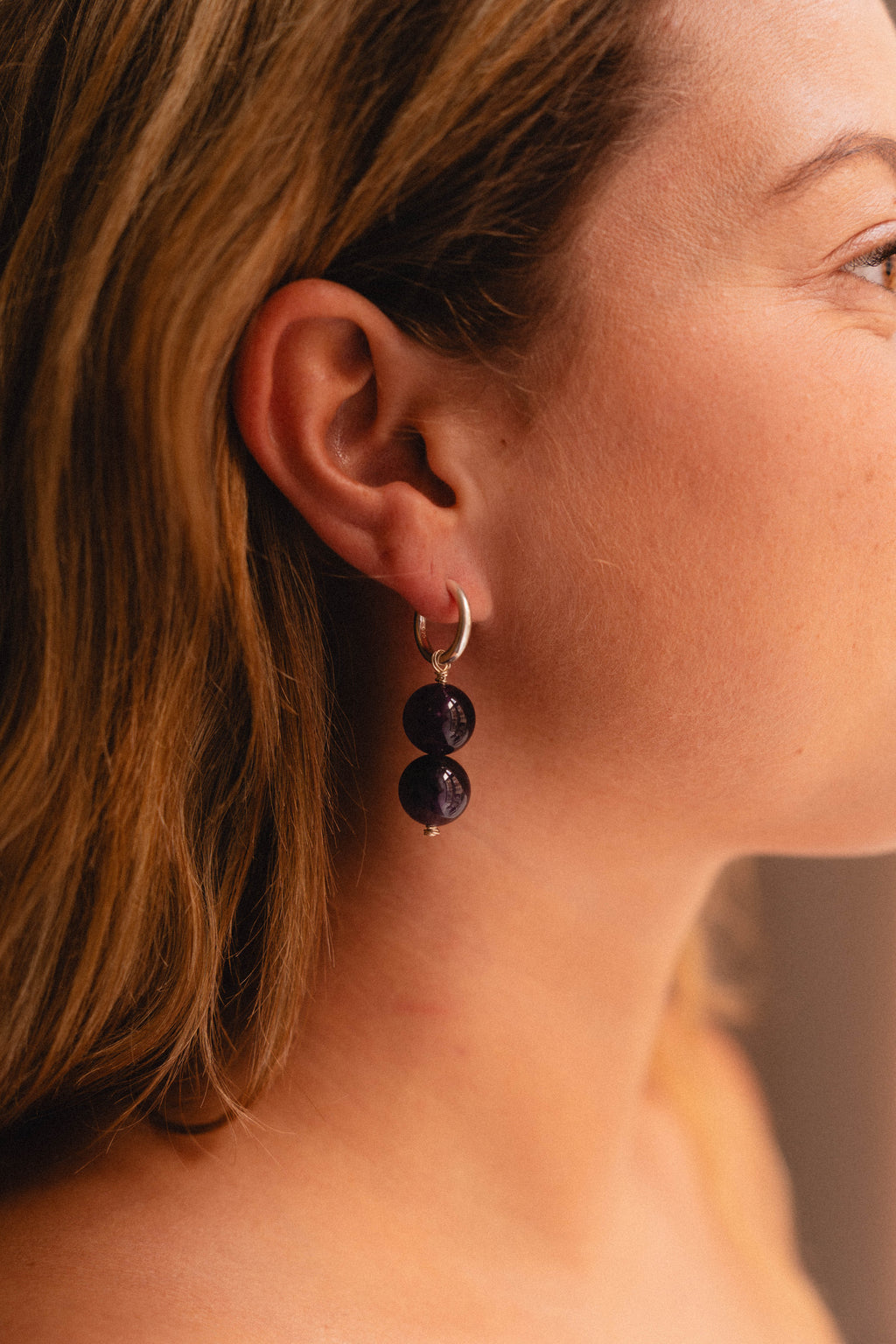 Lily Knots – Amethyst & Sterling Silver