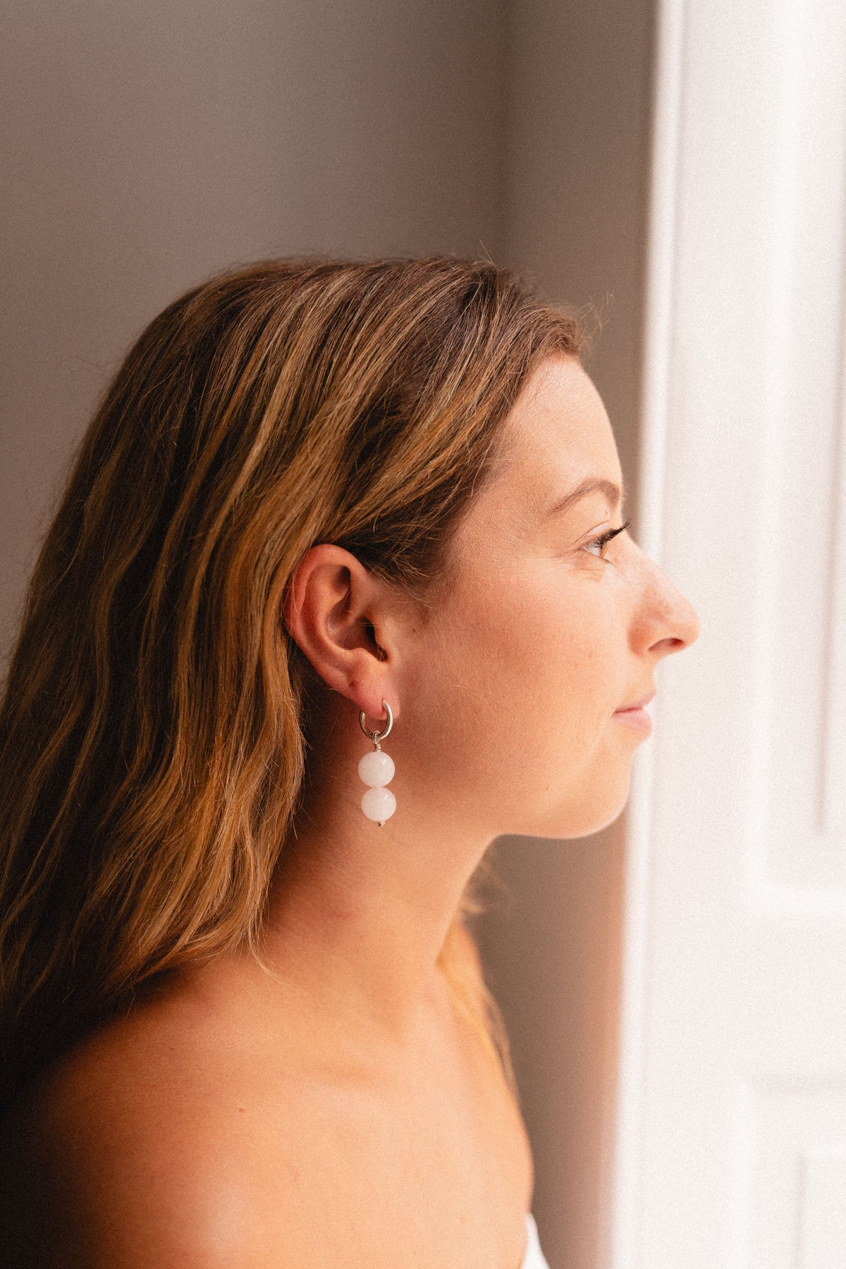 Rosie Knots – Rose Quartz & Sterling Silver