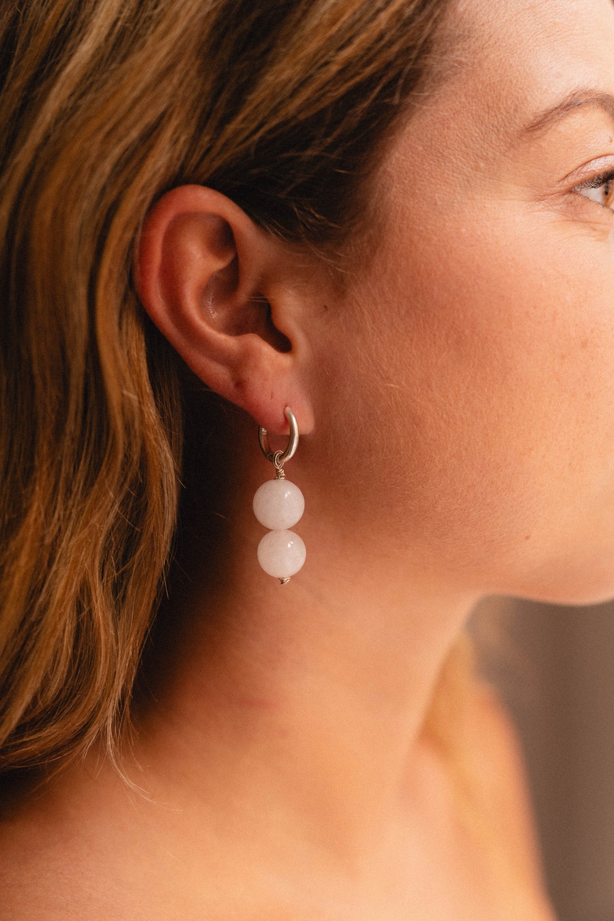 Rosie Knots – Rose Quartz & Sterling Silver