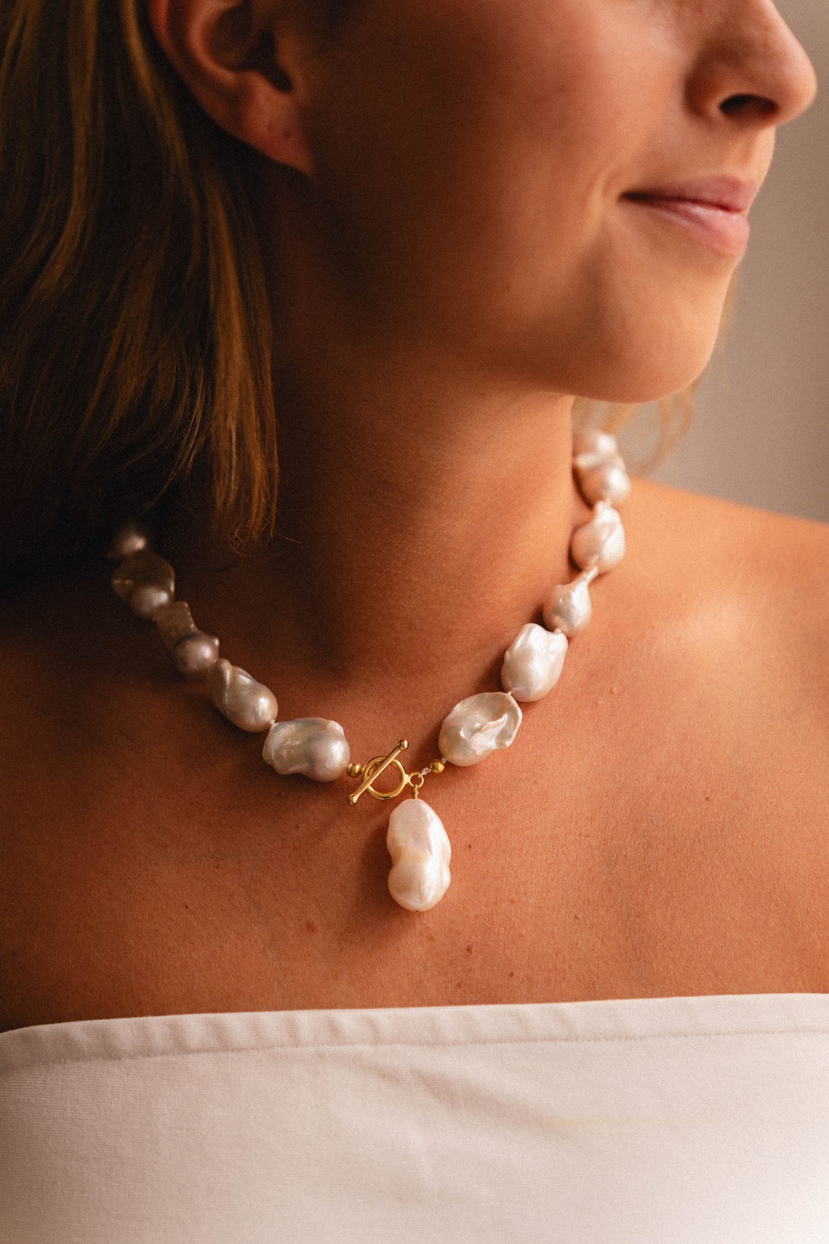 Lucky Necklace – Baroque Freshwater Pearl